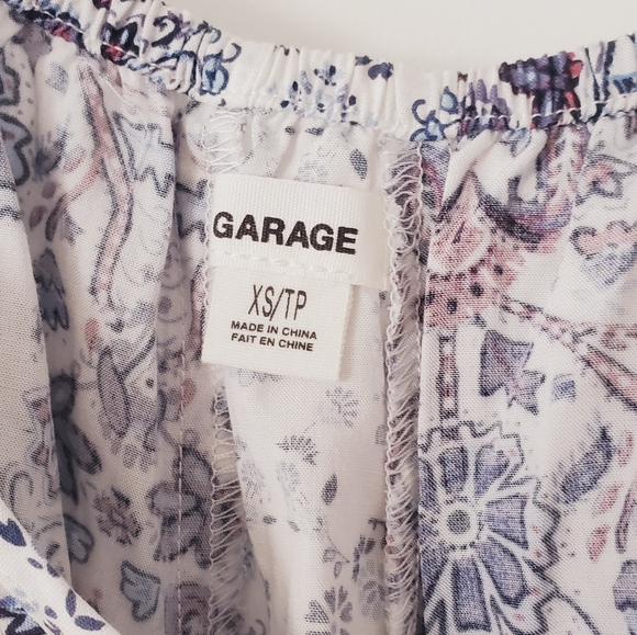 Garage Paisley Flowy Bohemian Top- New without tags- Xs (fits S-M too) - Picture 6 of 7